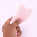 Gua sha en gezichtsroller rozenkwarts